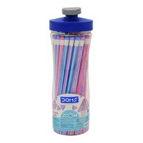 DOMS Zoom Triangle Pencil Pack of 50 Ergonomic Graphite Writing Pencils with Super Dark Lead for School Office Sketching