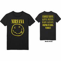 26 Nirvana T Shirt Happy Face Flower Officially Licensed Mens Black Kurt Rock Merch Unisex T-Shirt S įvairiaspalvis