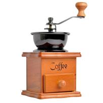 Vintage Hand-Crank Coffee Grinder with Ceramic Burrs gray