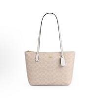 [Pre-Owned] Fiona 24 Brand Print Metal Logo Tote Bag Shopping Bag Handbag - Unused #1TM9HCN ONE SIZE