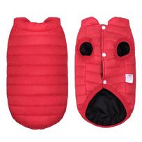 Winter Cat Clothes Warm Puppy Cats Coat Vest Soft Pet Down Jacket Outfit For Small Medium Dogs Cats Kitten Pets Costume Clothing XS（old） raudona