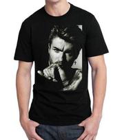 George Michael Marškinėliai George Michael Marškiniai Unisex Trumpomis Rankovėmis Marškinėliai Visų Dydžių Unisex Marškinėliai XL