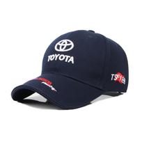 (tamsiai mėlyna) Siuvinėtas automobilio logotipas TOYOTA beisbolo kepuraitė
