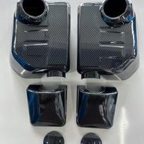 Toyota FJ Cruiser Galinio vaizdo veidrodėlio dangtelis ir Atsarginės kameros rėmelis Anti-scratch Chromuotas apdailos elementas juoda