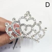Moterų princesės karūnos plaukų šukos Plaukų šukos Vestuvių karūnos plaukų lankelis plaukų lankelis