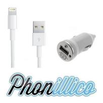 Car charger and USB cable compatible with iPhone 6