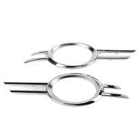 2PCS Fog Lamp Bumper Grille Cover Gloss Chrome 2118851174 Replacement for E320 E350 E550 E63 AMG
