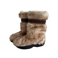 Snow boots women's 2025 new round head thick bottom piled thickened thermal tall snow cotton 35