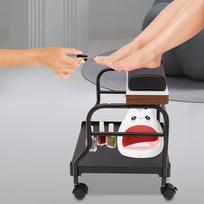 Portable Beauty Salon Trolley Cart with Nail & Foot Spa 4 Silent Wheels 2 Brakes 40LB Load United States