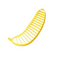1 vnt. bananų skirstytuvas vaisių lėkštė Vaisių salotos bananų griežinėlių pjaustytuvas geltona