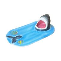 Shark Design Sushi Plate 3-in-1 Ceramic Dinner Plate with Sauce Bowl Chopstick Holder Food Microwave