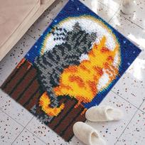 Latch DIY Rug Making Kit Embroidery Carpet Set Latch Hook Kits for Adults for