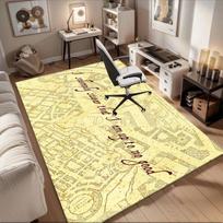 Haris Poteris Žemėlapio PlakatasBiuro KilimėlisNamų DekorasDovana Helovinui ir Kalėdoms LC67 60cm by 90cm gray