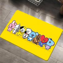 B-Bts21 Cartoon Kitchen Mat Kids Room Bedroom Decoration Balcony Anti-Slip Doormat Living Room Alfombra 40x60 cm