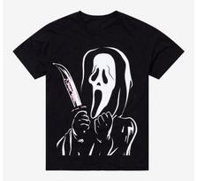 Halloween Ghost Face Excited Jumbo T-Shirt Unisex Size S-5XL Halloween Apparel Unisex T-Shirt XXL