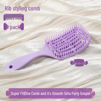 Women's Portable Wide-Tooth Wet & Dry Massage Comb