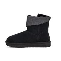 UGG Classic Caviar Mini Juodi moteriški su vilnos pamušalu 1112498-BLK 36 white