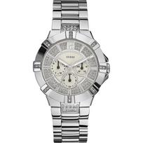 GUESS Vista Sidabrinis Nerūdijančio Plieno Moteriškas Kvarcinis Laikrodis W12080L1 sidabras
