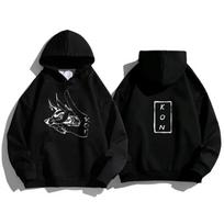 Anime Chainsaw Man Hayakawa Aki Fox Devil Kon Graphic Printed Hooded Men Women 2D Hoodies Casual Sweatshirt Harajuku Streetw S