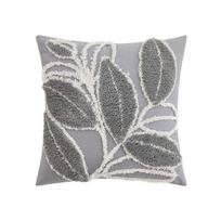 Ins Wind Leaves Tufted Pillow Cover Modern Simple Living Room Sofa Cushion Waist Pillow Plant Cartoon Pattern Pillow Cover Cover 45 * 45Cm without core