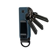 New Metal Key Organizer Compact Minimalist Keys Fob Holds 2-5 Keys Keychain Outdoor karališkos mėlynos spalvos