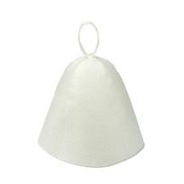 Thicken Wool Felt Shower Cap Hair Turban Quickly Towel Drying Hats Felt Sauna Hat Men Dry Sauna Cap for Man XYM005 balta
