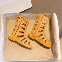 Summer Fashion Roman Boots High-top Girl Sandals Kids Gladiator Sandals Low Heel Child Sandals Girls Kid Shoes Side Strap F05231 21 ruda