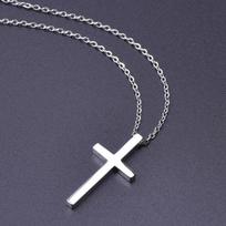 Personality Crosses Necklace Men 45-60cm Chain On The Neck Stainless Steel Necklaces For Men Women Accessories Fashion Jewelry 45cm