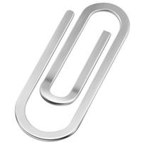 Handiness Creative Money Clips Ultra Thin Minimalist Paper Clip Wallet Stainless Steel Banknote Folder Festival Use sidabras