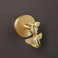 High-Quality Brass Brass Wall Hooks Rust-Proof Construction Creative Look No-Drill Wall Hooks Durable Construction
