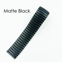 20mm 22mm Stainless Steel Elastic Strap for Huawei GT/2/3/Pro Polished/Matte Watch Band Accessories for Samsung Galaxy Watch3 20mm matinė juoda spalva