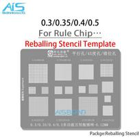 Amaoe BGA Stencil Template 0.3/0.35/0.4/0.5/Parallel/45 Degree Hole Universal Solder BGA Reballing Stencil Solder Net