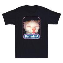 Cat Funny Confused Cat Graphic Humor Quote Vintage Men's Short Sleeve T-Shirt M