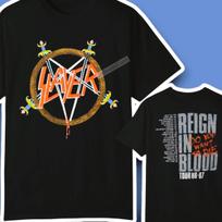 SALE 40% Slayer Reign In Blood Tour 86-67 Shirt All Size S-5XL XXXXL