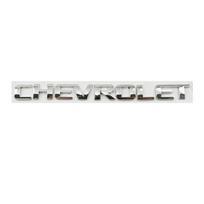 19cm lydinio automobilio galinės bagažinės emblema raidės lipdukas Chevrolet AVEO COLORADO LACETTI MALIBU ORLANDO CAPTIVA SILVERADO TRAX sidabras