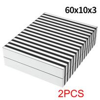 Super stiprus neodimio magnetas N35 NdFeB nuolatinis magnetinis imanes blokas Galingi magnetai Šaldytuvas 60x10x3 60x10x5mm