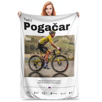 POGI Tadej Pogacar Blanket Multiple Sizes Warm Cozy Fluffy 2024 Tour De France Cycling Champion Throw Blankets 75X95CM