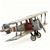 593PCS MOC Creative Model Sopwith F1 Camel Custom Building Blocks Architecture DIY Assembly Display Gift Collectible Building