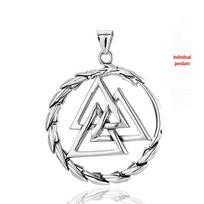 Stainless Steel Viking Triangle Pendant Necklace - Men's Punk Titanium Accessories