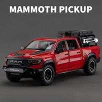 1:32 Dodge Ram 1000 Trx Mammoth Picku Alloy Car Model Sound And Light Pull Back Children'S Toy Collectibles Birthday Gift red