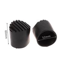 2 Pcs Replacement Boots Round Feet Rubber Extend Telescopic Ladder Cover Component 52MM