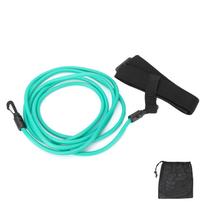 Swim Training Resistance Belts Aquatic Swimming Stationary Cords Bungee Leash Green