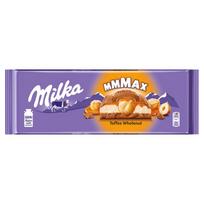 Milka pieno šokoladas su karamele ir sveikais lazdyno riešutais 300 g