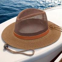 Men S Spring Summer Mesh Wide Brim Sun Hat Outdoor Fishing Cap OneSize tamsios kavos spalvos