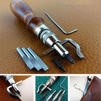 7 viename daugiafunkcis odinis rankdarbių įrankių rinkinys Sew&Crease Leather Edge Beveler įrankių rinkinys