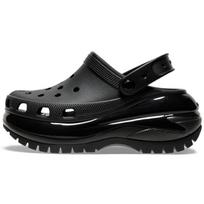 Crocs Mega Crush Clog EVA Classic Crush Sandals 6.1cm Unisex Black 34-35 juoda