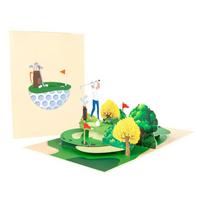 Golf Handmade 3D Popup Card,Popup Greeting Card,Sports Card,Happy Birthday Card Father Day Cards with Envelope Gift 1