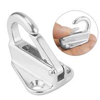 Marine Grade Stainless Steel Spring Locked Fender Hook Snap Fending Hook Attach Rope Boat Sail Tug Ship Marine Hardware Default