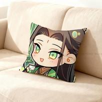 Anime S-Scum Villains Self Saving System Anime Celebrity Merchandise All-Match Pillow Case Sofa Car Room Decoration Protector 12x12Inch