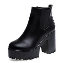 DIJIGIRLS Fashion Women Boots Square Heel Platforms  Mujer PU Leather Thigh High Pump Boots Motorcycle Shoes for daily use 41